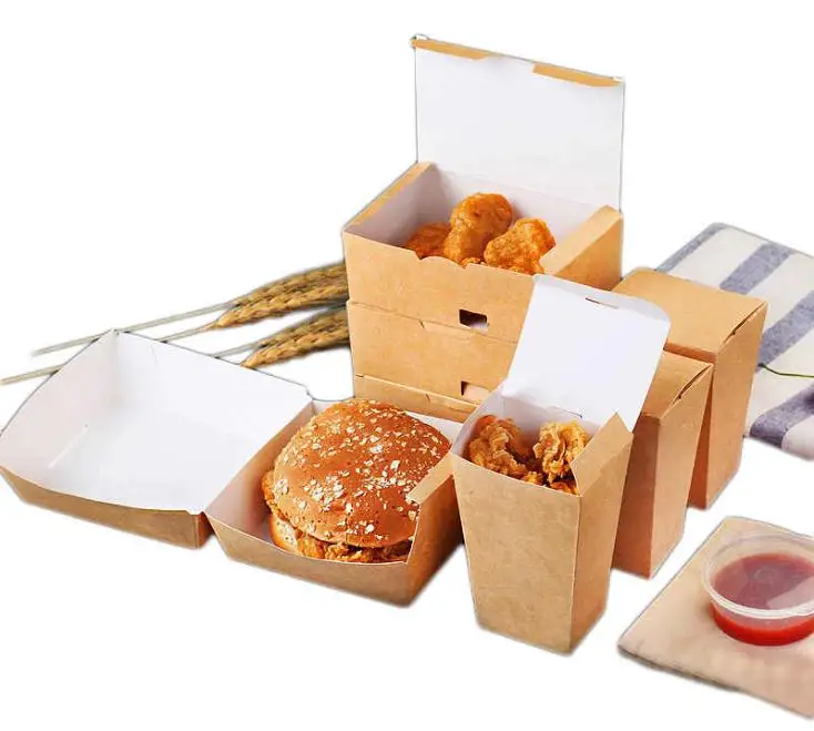 French Fries Box -by French fries packing box, Kraft paper packaging box,  food packaging box Product on Yostar Paper: Custom Paper Box Manufacturing  Co.