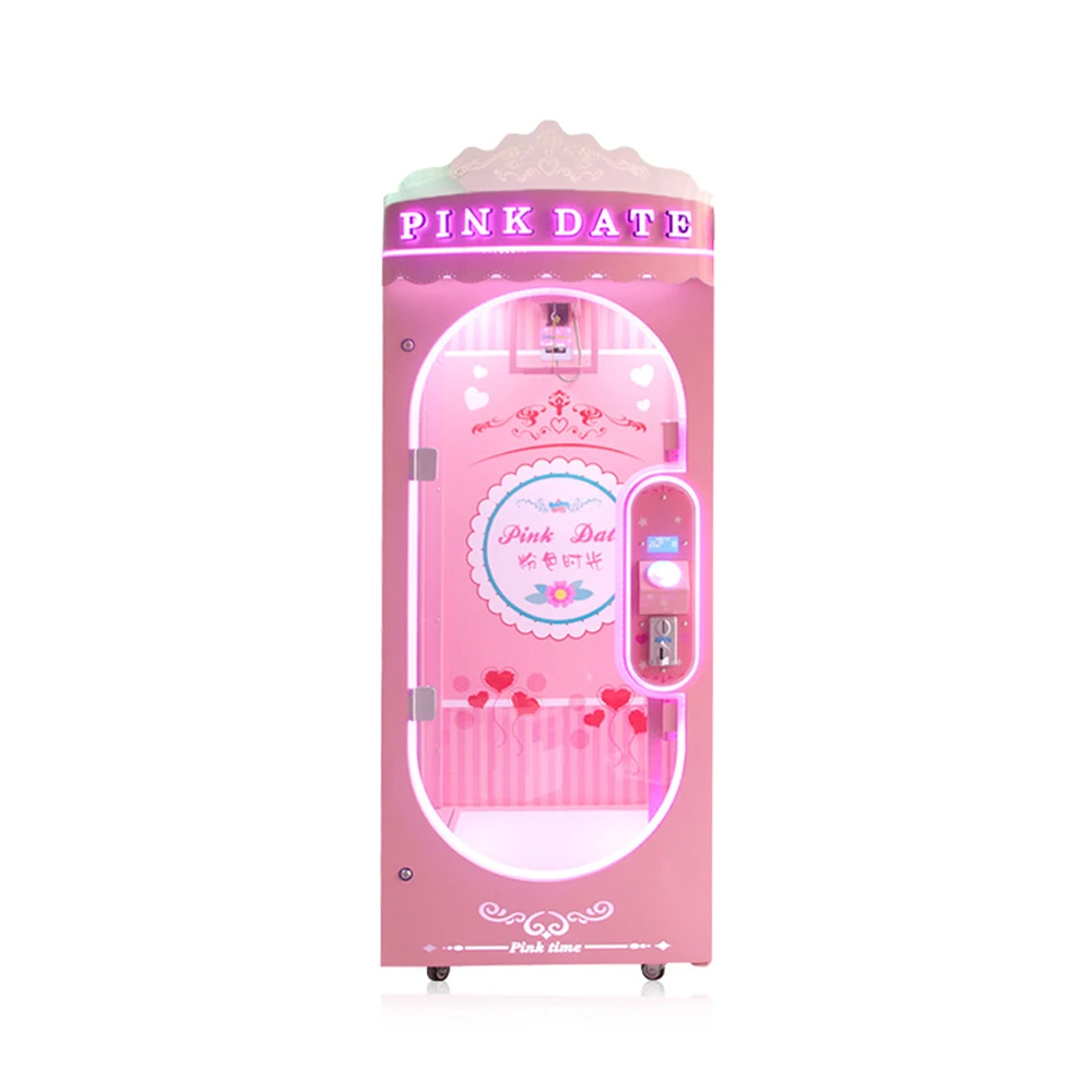 Pink Gift Machine Arcade SUNMO Pink Date Arcade Prize Cutting Gift Game Machine Vending Machine ...