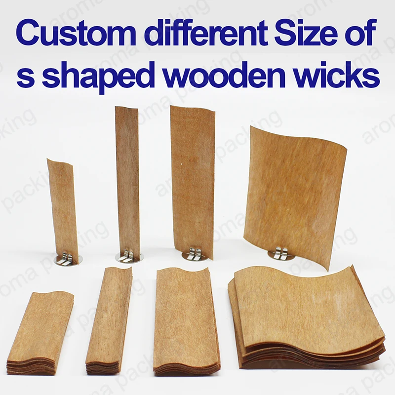 Wholesale Ecofriendly Booster Wood Wicks With Metal Sustainer Candle