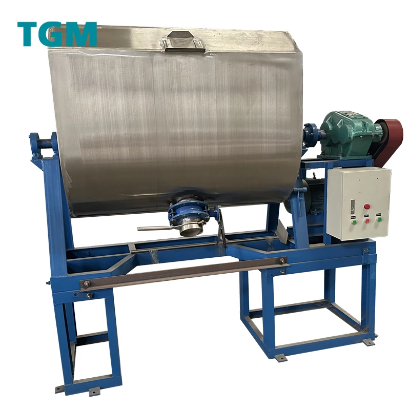 Horizontal Ribbon Blender Powder Mixer for Stone Paint Dry or Semi-dry Materials