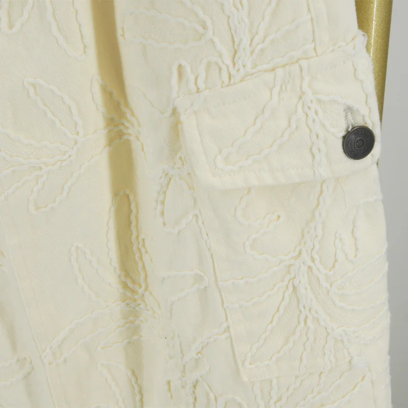 Women's Jacquard Knitted Vertical Casual Skirt with a Sense of Drape