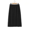 falda midi negra