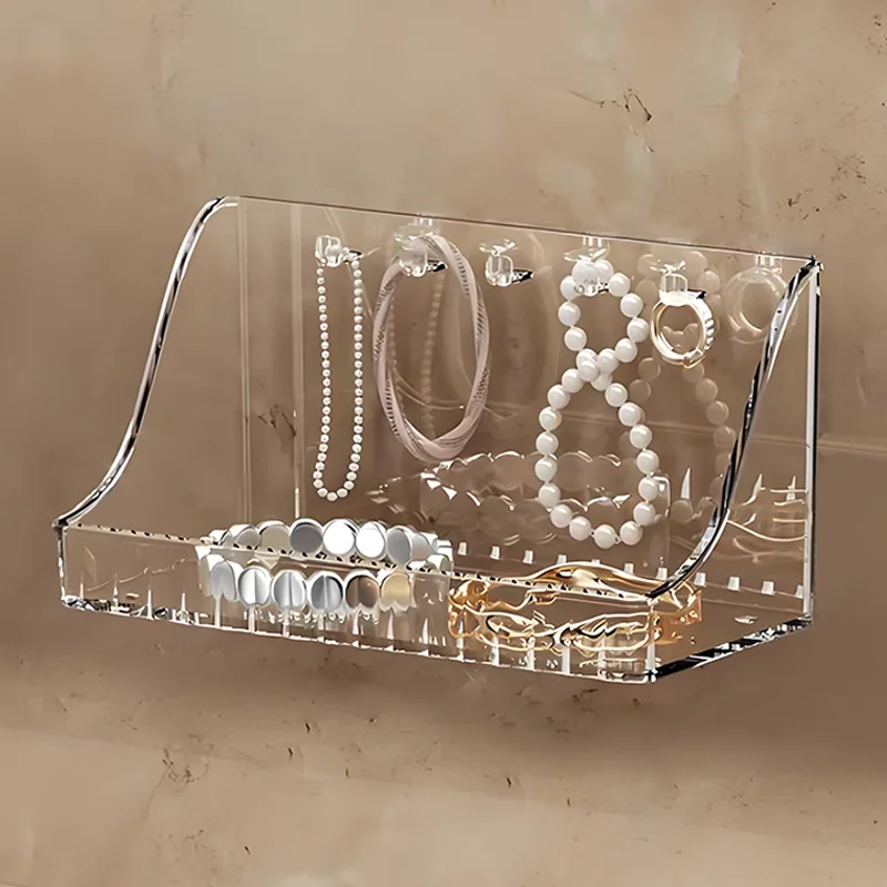 Hot Products Transparent Storage Plastic Boxes Wall Mounted Storage Boxes Plastic Cabinet Door Storage Organisation