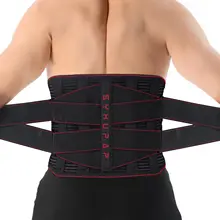 Professional Waist Support Lumbar Support Belt Back Belt Medical Grade Lower Back Brace Adjustable with 5 Support Stays