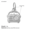 Retro Pave Radio Silver