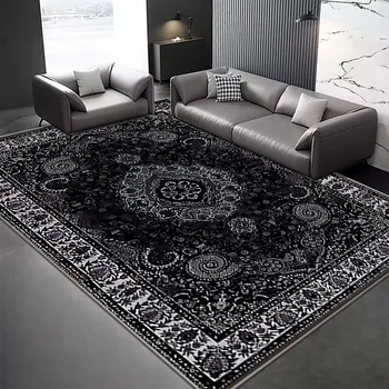 High end living room carpet, modern light luxury, high-end dark bedroom floor mat, durable and easy to maintain blanket