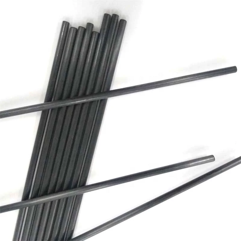 4mm 4.5mm 5mm 5.5mm 6mm Pultruded Carbon Fiber Solid Rods for Electric Olive Harvester Rakes