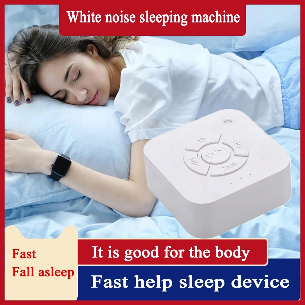 OEM with Soothing Night Light 9 Relaxing Nature Sounds Volume Control Portable Relax White Noise Sleeping Machine