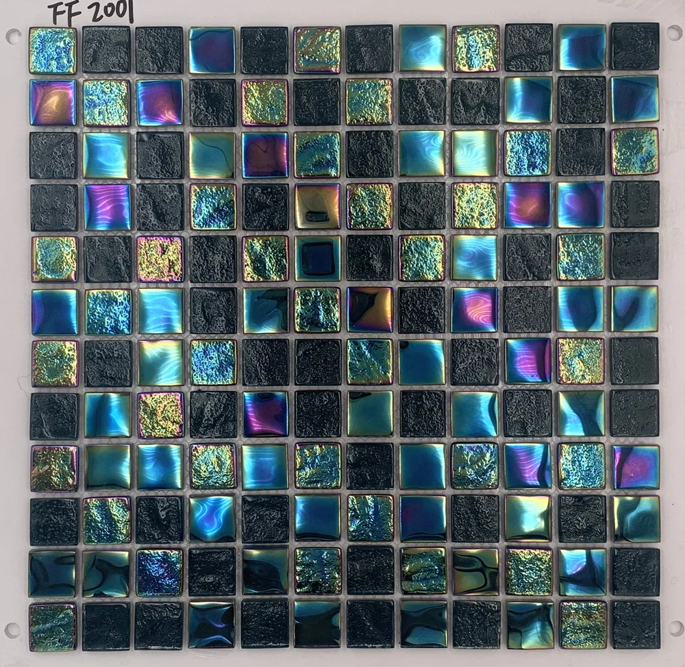 48x48mm Swimming Pool Blue Color Mosaic Tiles - Buy Glass Mosaic ...