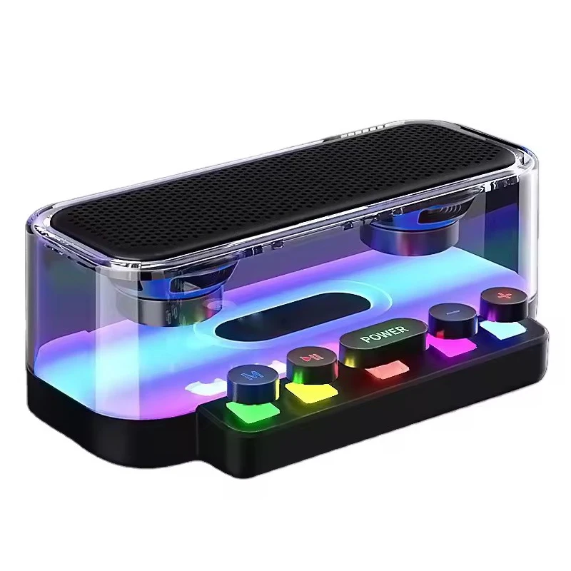 Zqs3216 Portable Bluetooth Speaker Rgb Luminous Led Lighting Usb Fm/tf ...