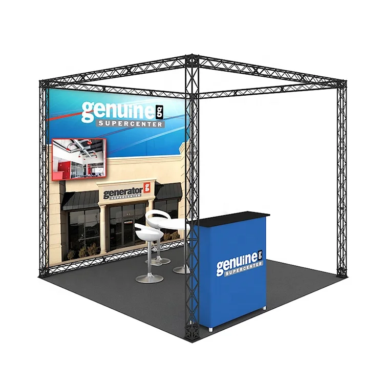 Custom New Design Modular Expo Fair Portable Tradeshow Aluminum Truss Frames Modular Display Exhibition Trade Booth