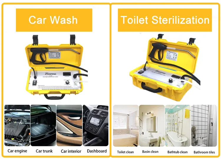 Multi-purpose Steam Cleaner High Pressure Car Cleaning Gun Steam Car Wash Machine with Water Tank