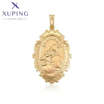 A00556748 xuping jewelry fashion 18k gold color pendant elegant simple Oval pendant