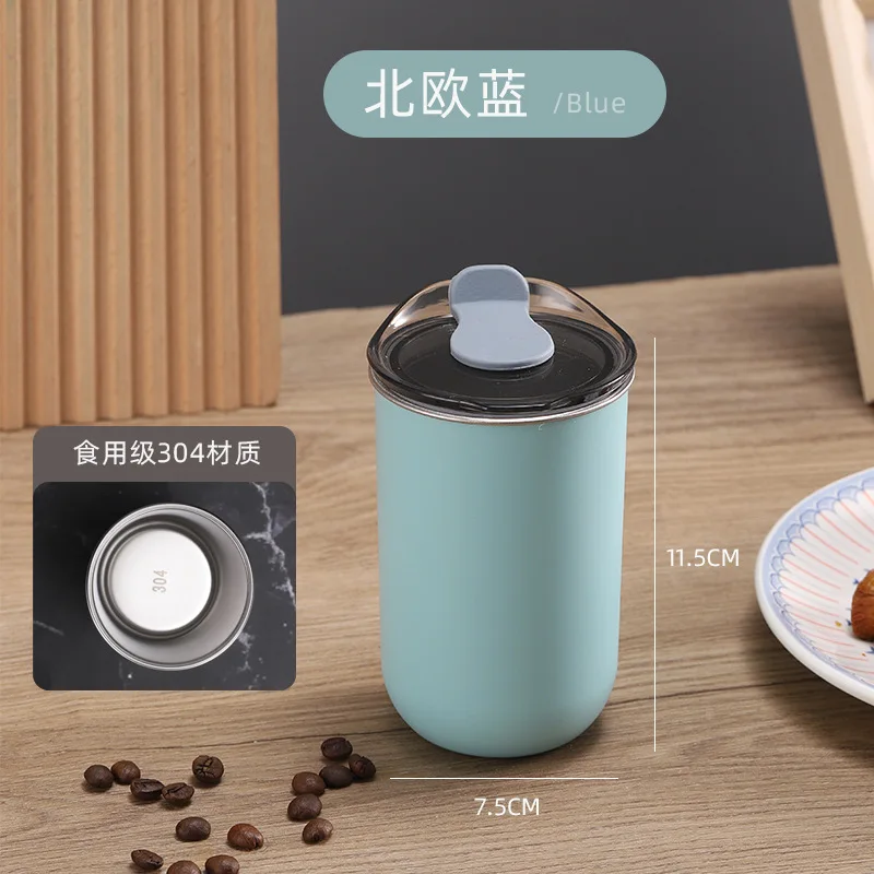 IN STOCK 350ml Outer Plastic Inner Stainless Steel Cup Double Wall Insulated Coffee Water Bullet Cup Thermos for Portable Cup