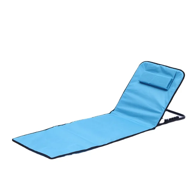 Lay Down Beach Chair Portable/Adjustable Backrest Lounge Chair Mat/Sit and  Lie Fishing Chair/for Beach/Barbecue/Camping