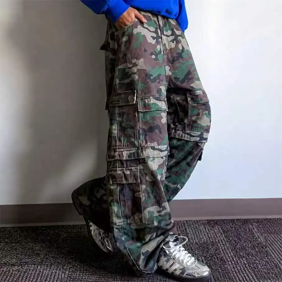 Custom Detachable Trouser Multi Pockets Convertible Tactical Jogger Shorts Men Pants Removable Workwear Baggy Camo Cargo Pants