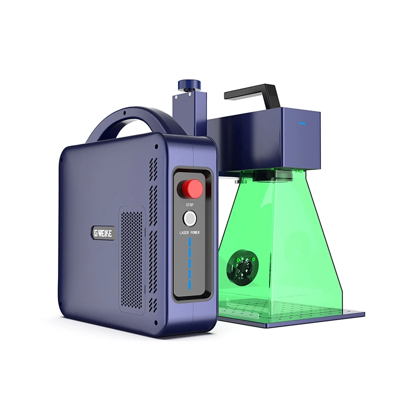 GWEIKE G2 Pro MINI Fast Speed Portable 3D 20W 30W Desktop Handheld Metal and Nonmetal 3D Fiber Laser Engraver Marker