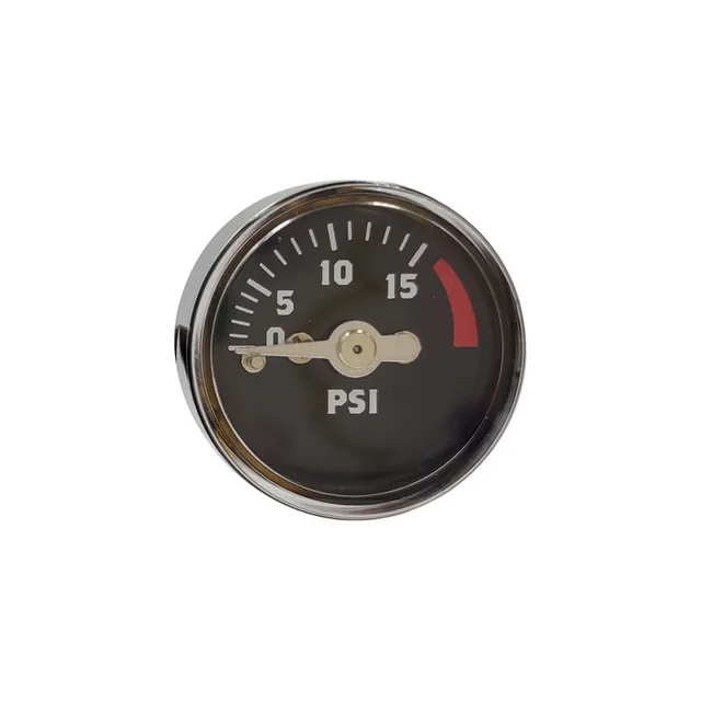 Best seller mini pressure gauge 1inch 15psi axial mount air pressure gauge for injection molding machine