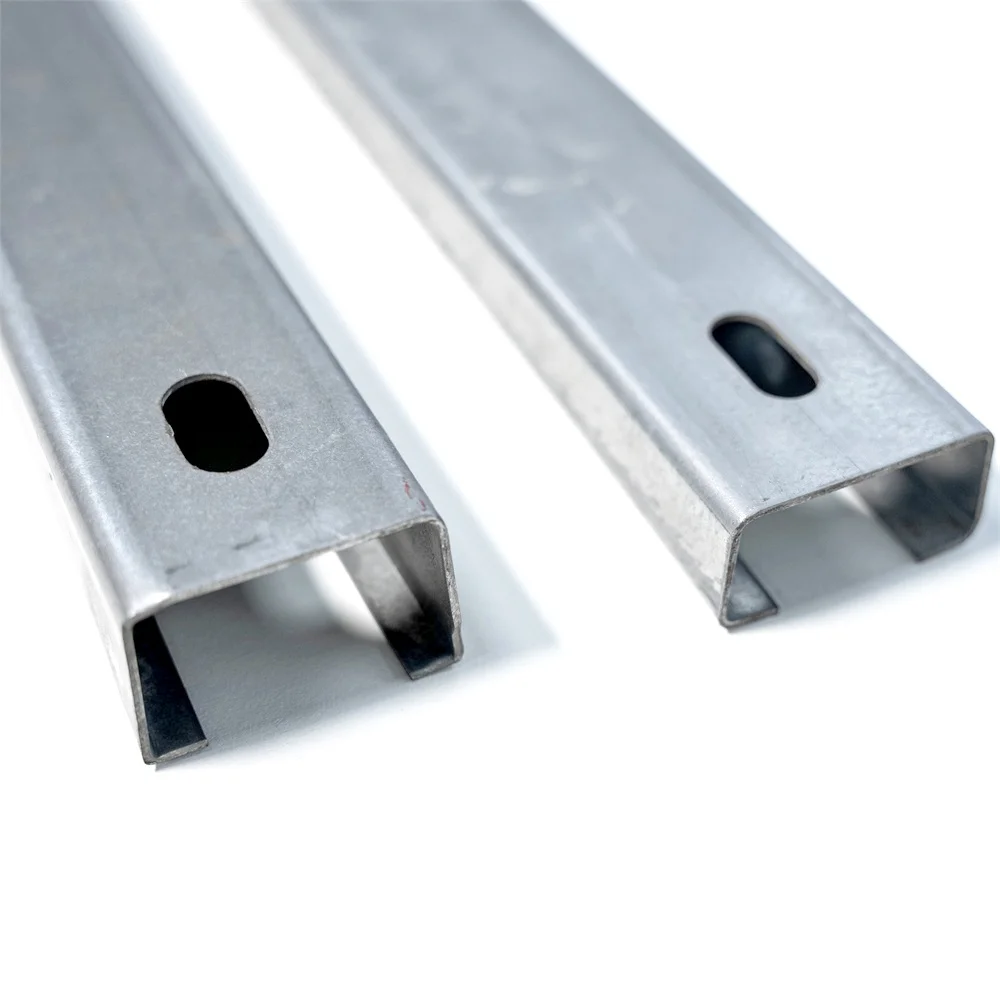 Galvanized U C Channel Steel Strut Slotted Purlin Construction Section Roof Purlin