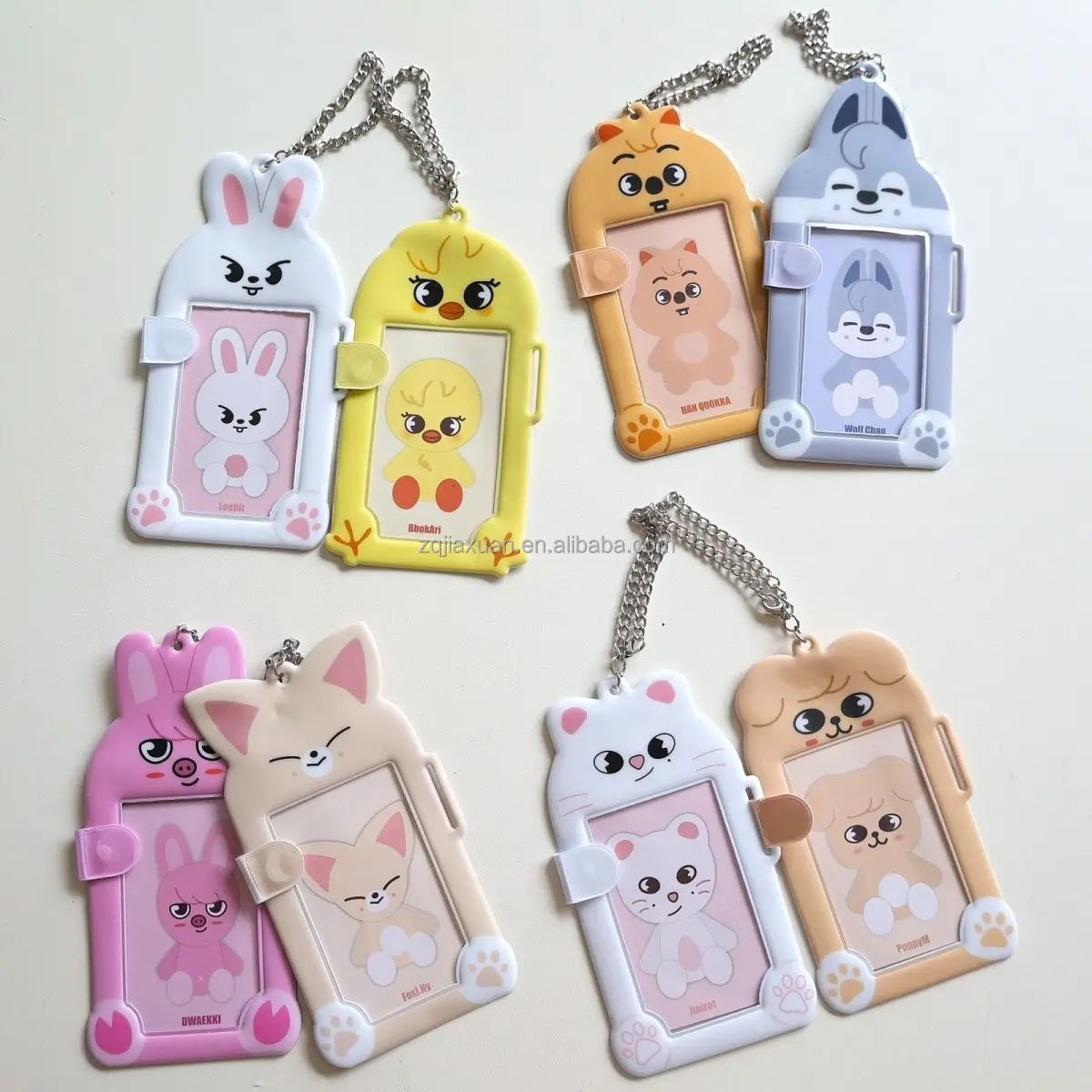 Custom Kpop Skzoo Photocard Holder with Key Ring – Plastic Crafts
