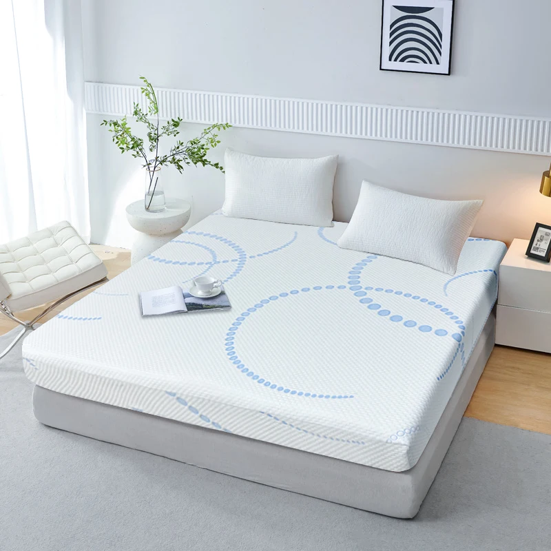 Luxury King Size Flannel Mattress Protector Waterproof and Anti-Dust Mite Cooling Mattress Protector