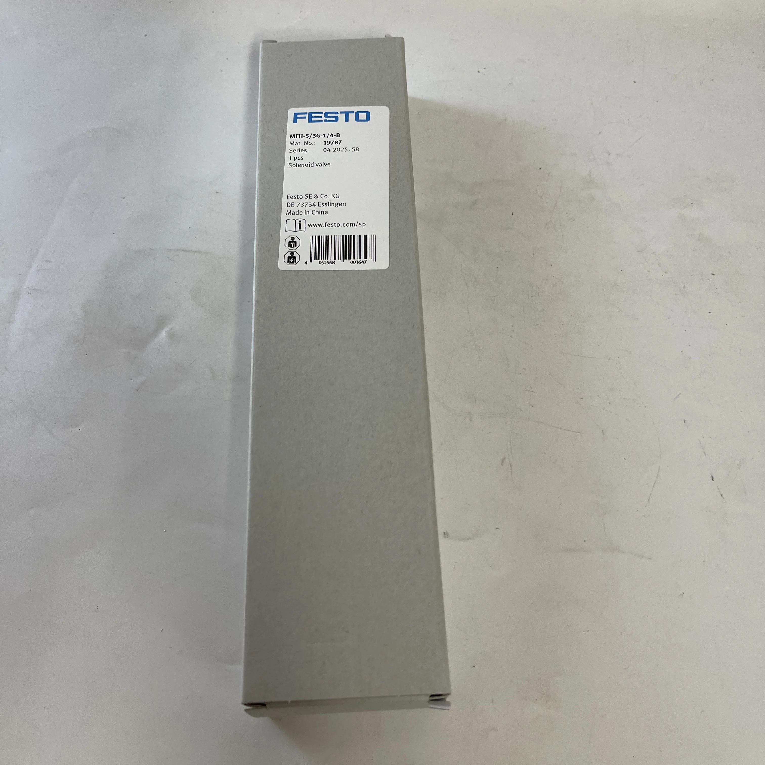 FESTO Solenoid Valve MFH-5/3G-1/4-B 19787