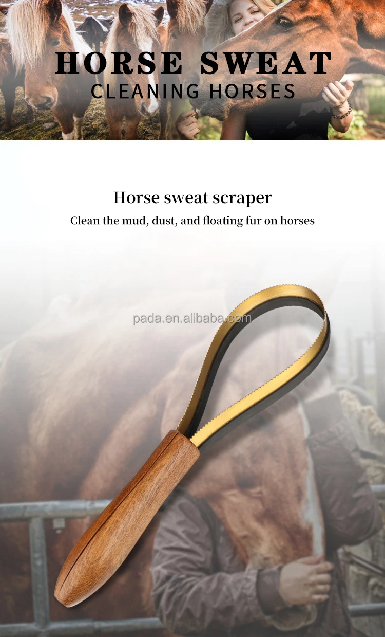 High Quality Horse Sweat Scraper And Wooden Handle Buy Horse Sweat