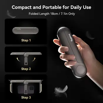 SmallRig P20 Foldable Universal Phone Cage, Smartphone Video Rig Filmmaking Vlogging Case Stabilizer for Videomaker product image