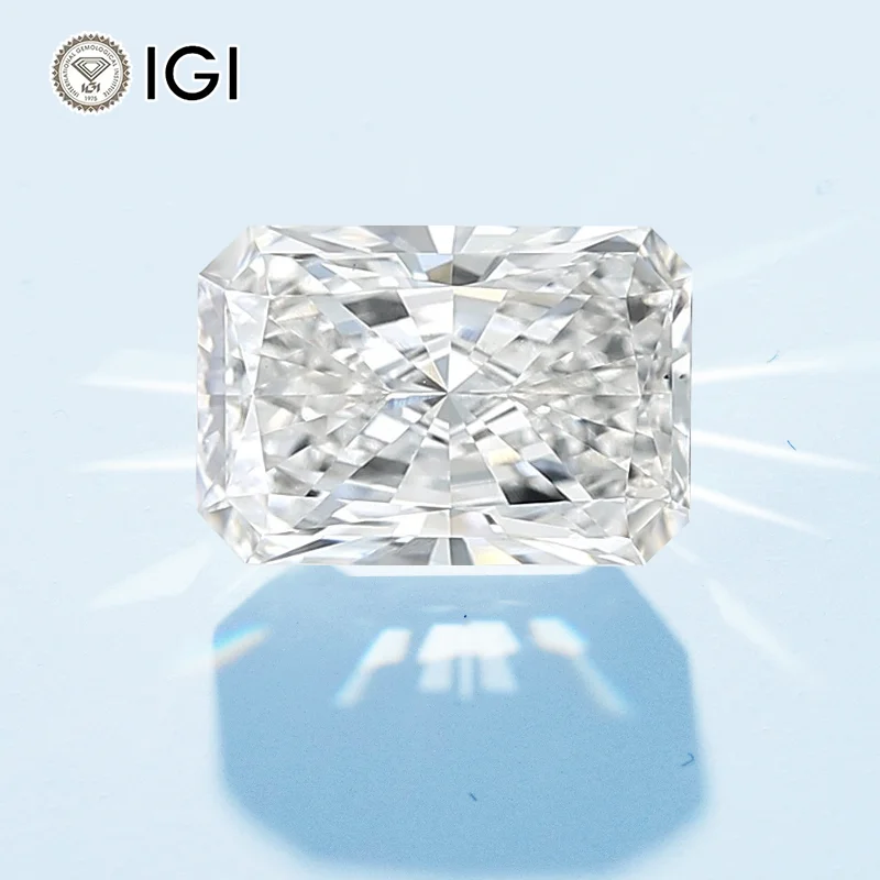 IGI Certificate 1CT Radiant Cut Lab Made Diamond Wholesale