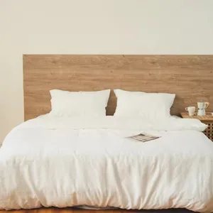 OEKO-TEX 100% Organic Bedsheet Set Duvet Cover 100% Linen 4 Pcs Bed Bedsheet Set for Home and Hotel