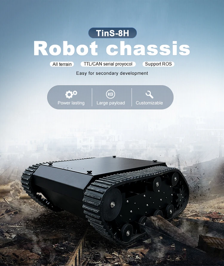 Track Rover Robotics Rtk Tracked Robot Lawnmower Rover Robot Ros Large Track Platform - AVTBOT