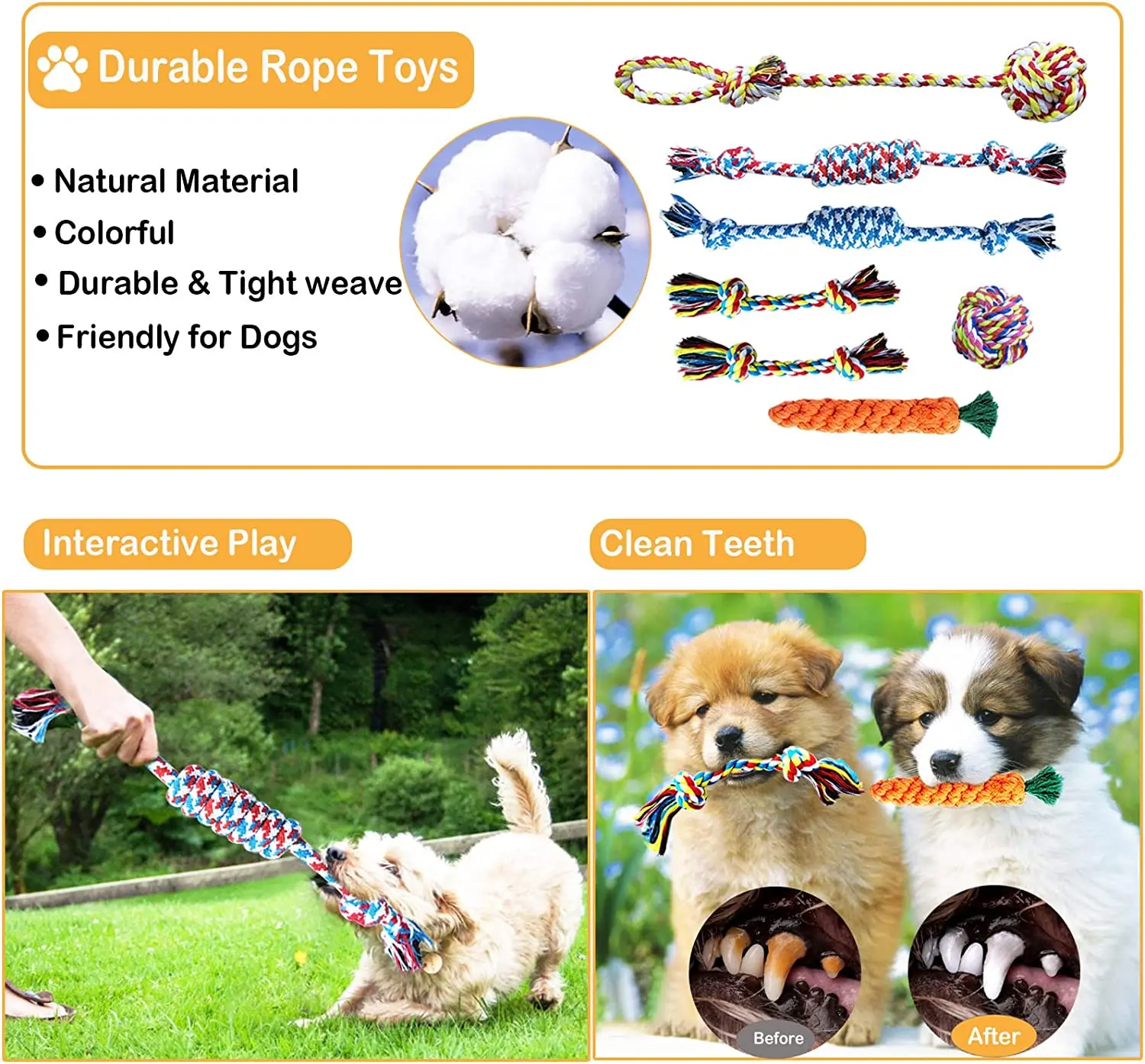 Hot Selling Puzzle Interactive Dog Toy Set With Squeaky Flying Disk