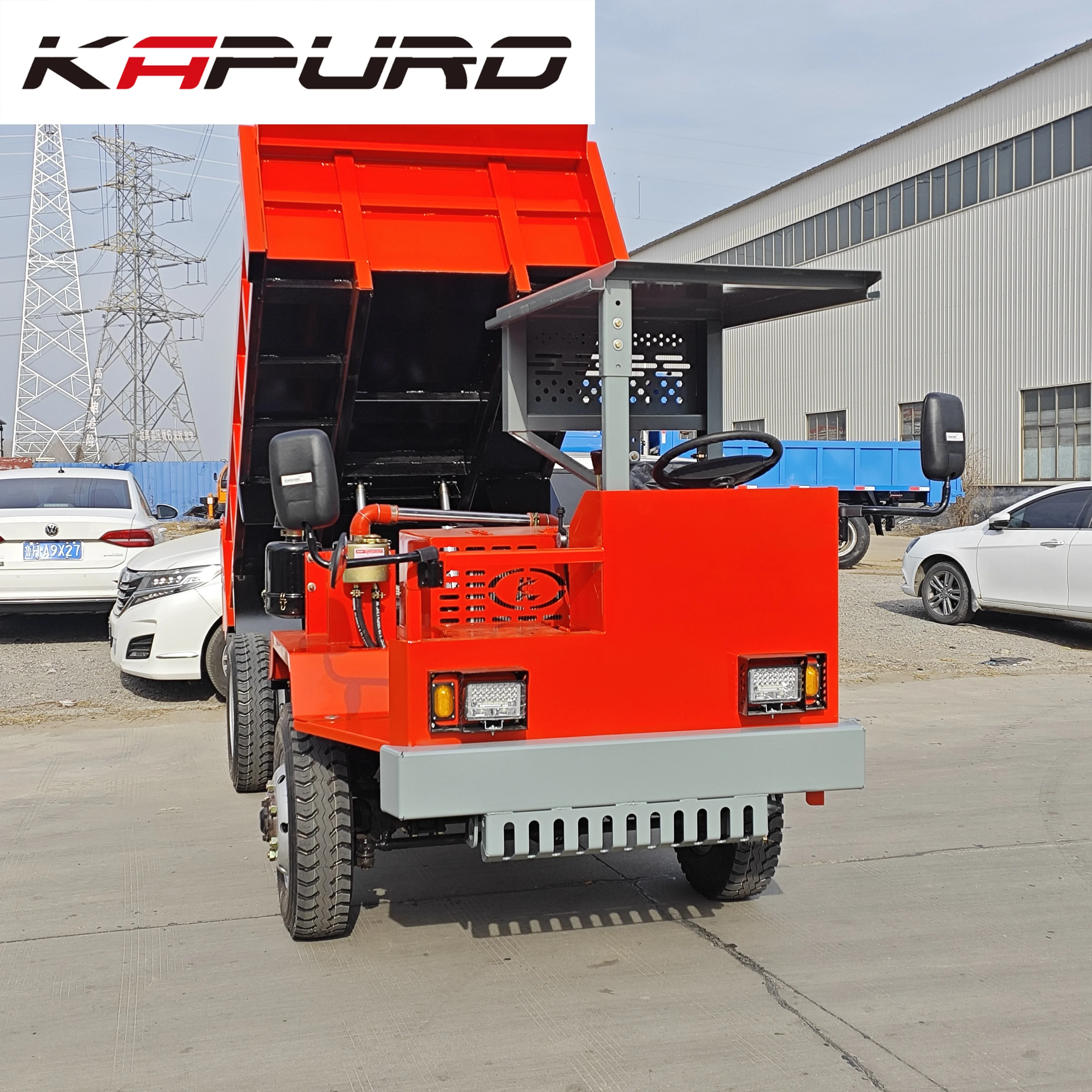 Kapuro KR-8 Diesel 3600kg Heavy Duty Mining Dump Truck 4x4 Underground Mining Equipment New Condition 1.5 Year Warranty Tested