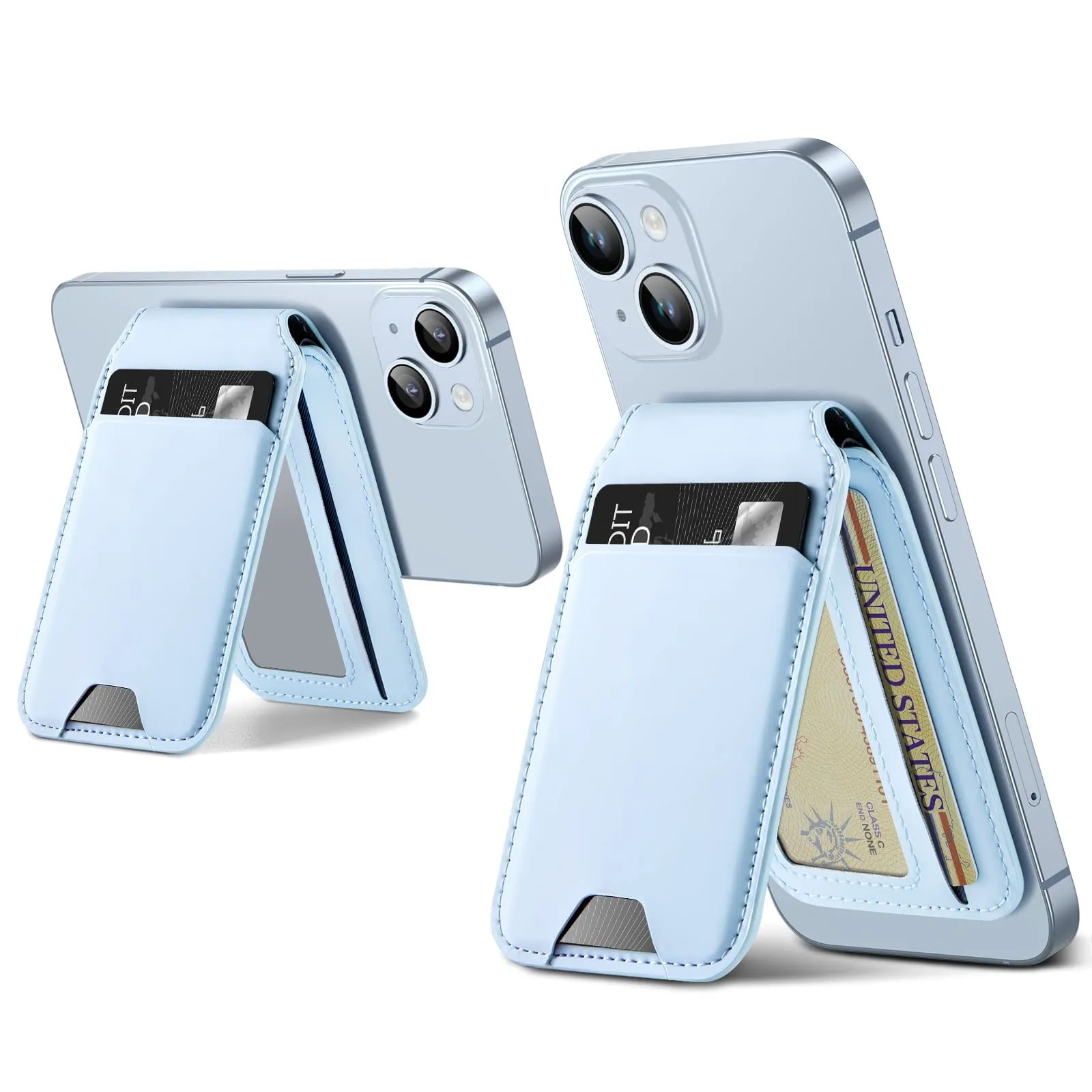 Custom Logo Printed Silicone Card Holder Phone Wallet With Stand Cell Phone  Silicone Stand Card Holder Wallet