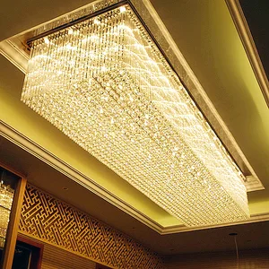 Zeal Lighting Custom Wedding Decorations Crystal Chandelier Villa Banquet Hall Large Luxury Project Hotel Lobby Ceiling Lights
