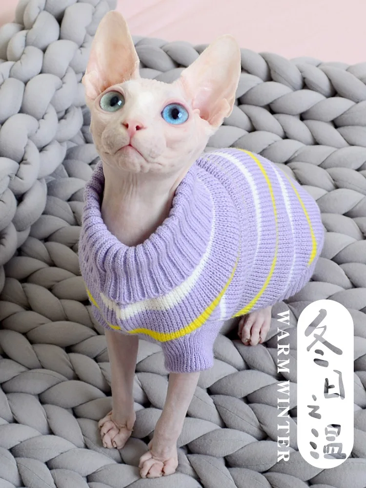 Winter Hairless Cat Sweater