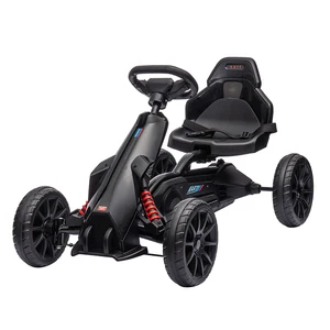 Crazy Cart Ride-On Go Kart for Kids Unisex Toy with Pedal Wheel & Battery Power Made of Plastic for Ages 5-7 Years