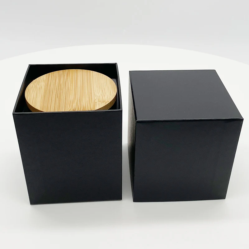 Wholesale Luxury Handmade Cardboard Candle Packaging Box Custom Printed with Embossing Handling factory