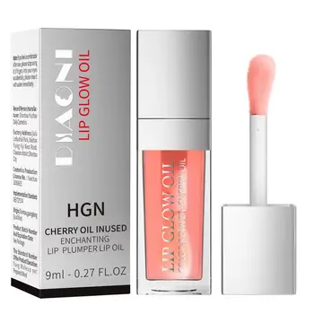 Wholesale vegan cosmetics pink clear nude lipglow oil light and non-sticky  lip glaze moisturizing lip gloss