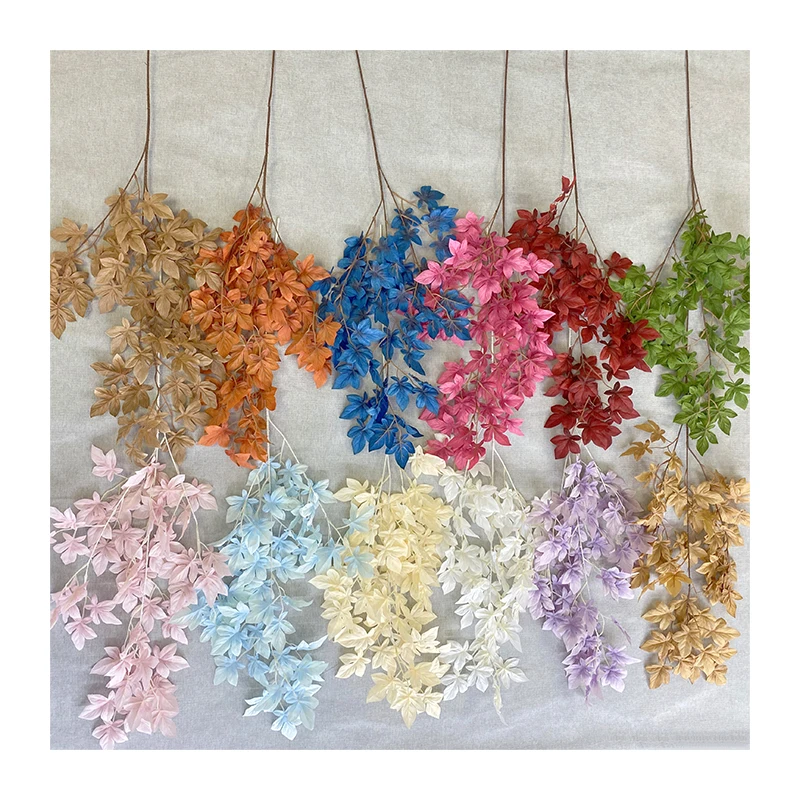 Factory Direct Supply Cheap Price Colorful Maple Leaves Artificial Tree