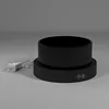 Small-black roman bowl-black heating base-three adjustable