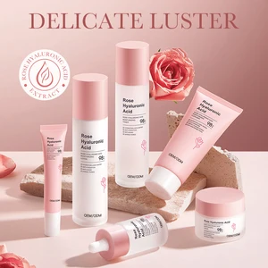 Rose Hyaluronic Acid Face Skincare Set (6 Pieces)-Whitening Anti-Wrinkle Moisturizing Anti-Aging
