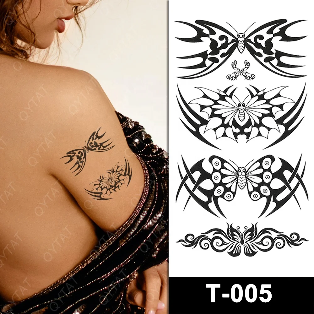 Custom Small Size Color Water Transfer Body Skin Safe Sticker Temporary Tattoos Made