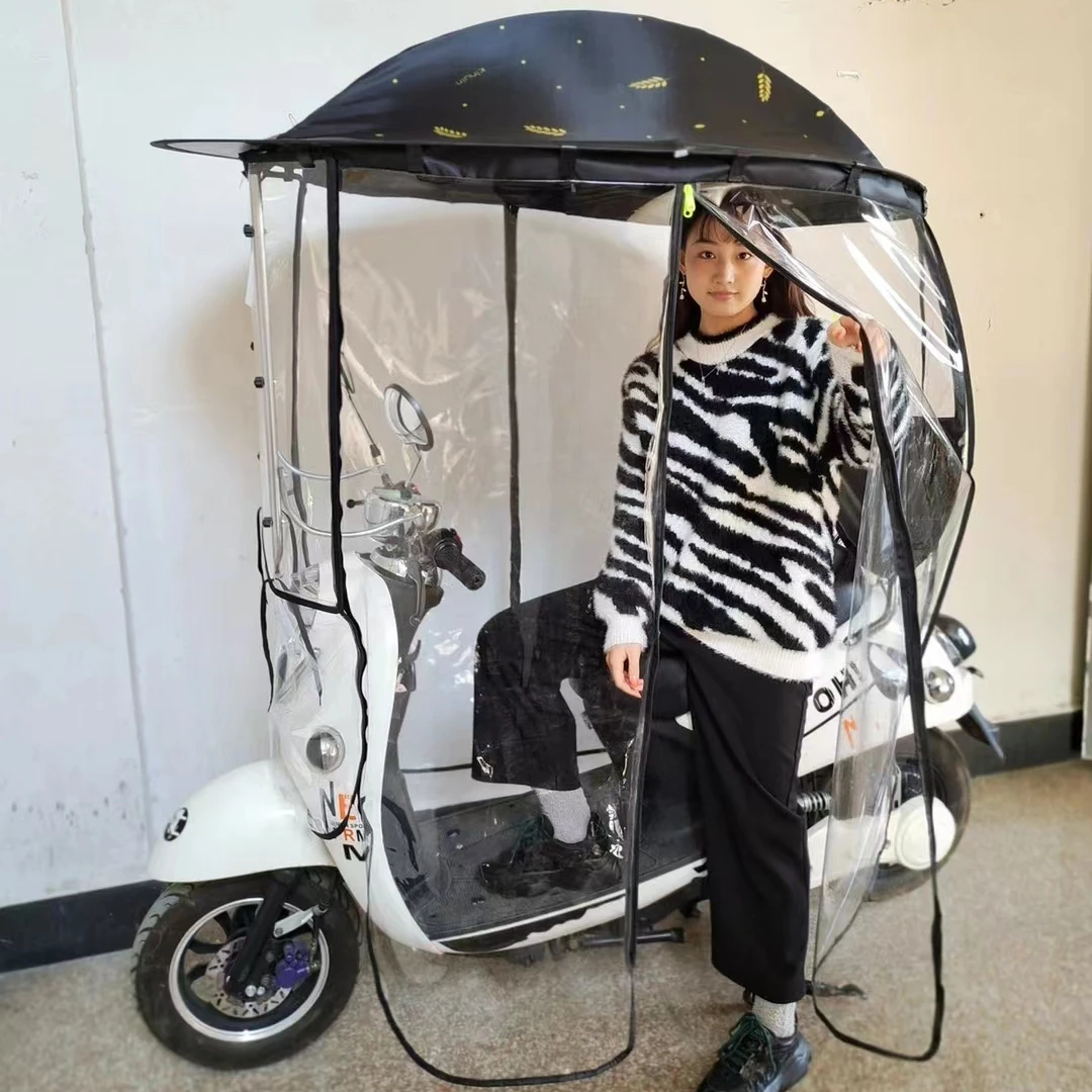 Curtain, Mobility Scooter Sunshade R Transparent Universal Electric ...