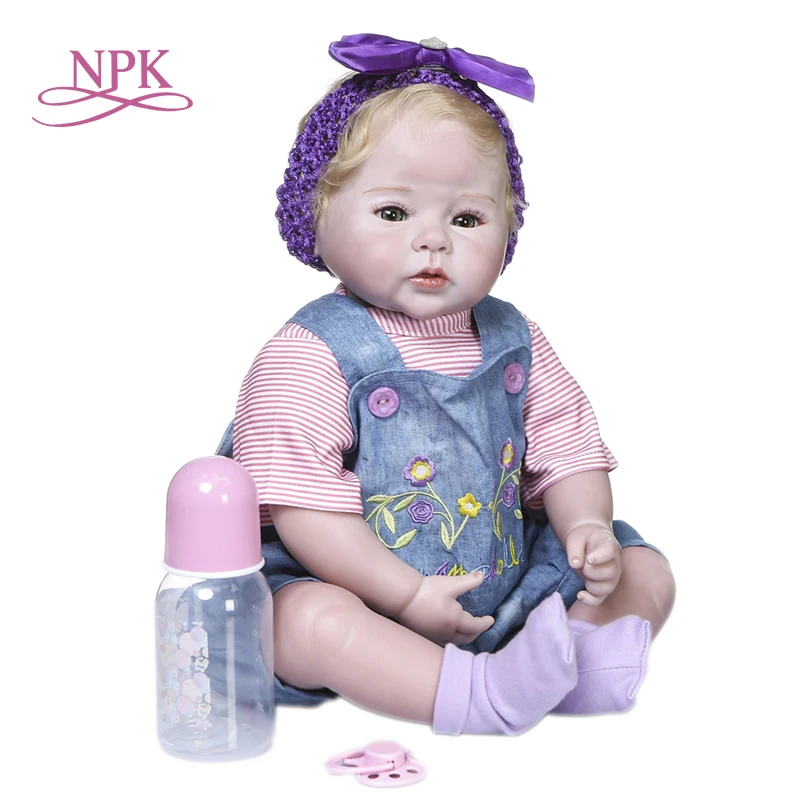 Npk 50cm Newborn Size Cuddly Bebe Doll Reborn Baby Cute Doll 100 Handmade Soft Touch Weighted Collectible High Quality Doll Buy Vinyl Doll Reborn Baby Doll Silicone Doll Product On Alibaba Com