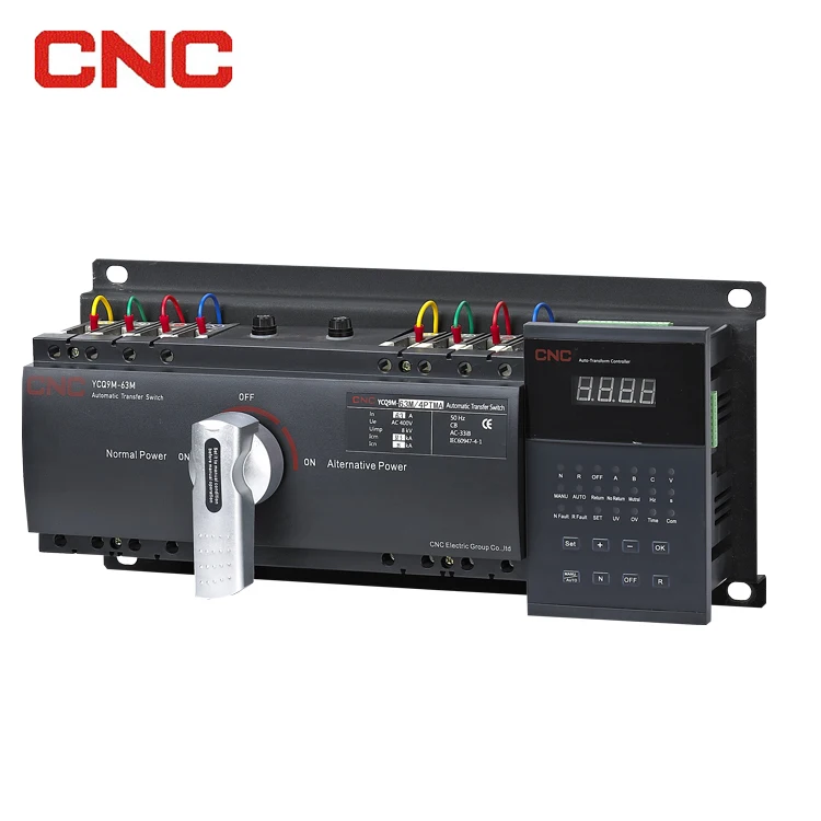 CNC New Design 3P 4P ATS  63a 125a 250a 400a 630a Automatic Transfer Switch Dual Power Transfer Switch