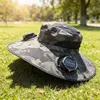 Gorra con ventilador solar - 2 ventiladores redondos - verde