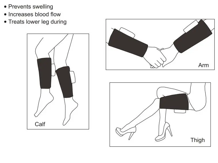 portable wireless leg compression massager for your calf and arms-8