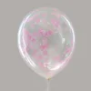 palloncino rosa con coriandoli