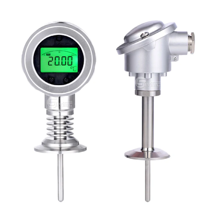 Gas Temperature Sensor Thermocouple Detector Probe PT100 Liquid Temperature Transducer Transmitter